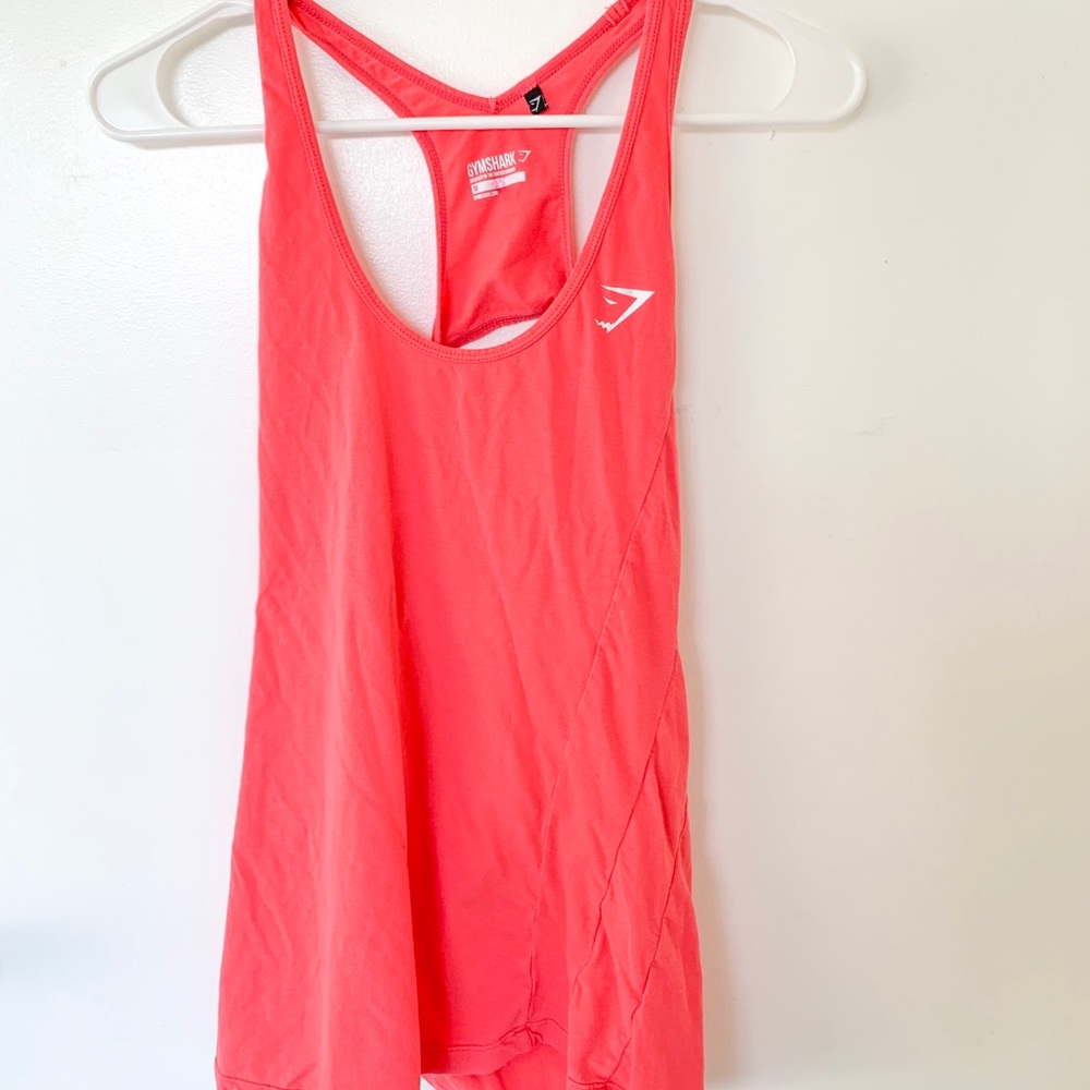 SOLD Gymshark Coral Open Back Tank Top